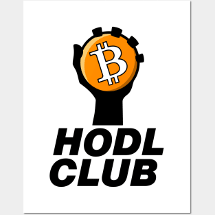 holding bitcoin sticker, new era digital money Posters and Art